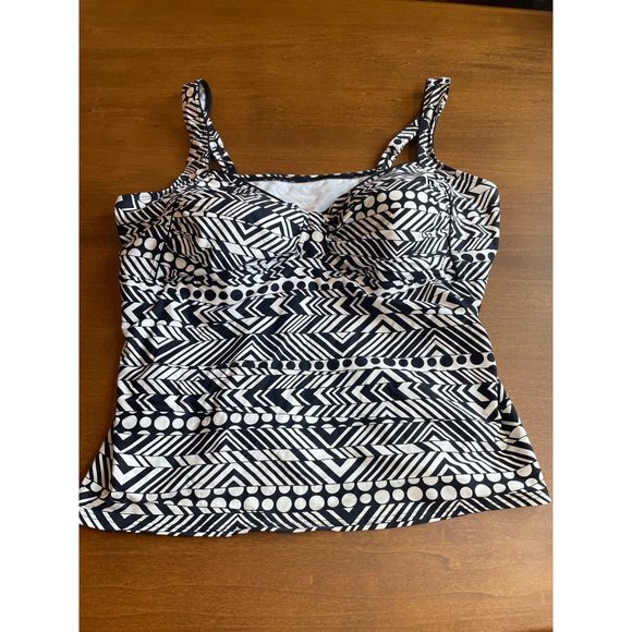 CAPTIVA + Bleu Rod Tankini Black And White Size 3XD - Picture 1 of 11